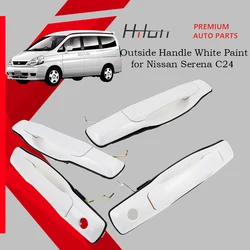 White Paint Outer Handle Front and Rear Side Door Open Catcher for Nissan Serena MK II C24 1999-2013