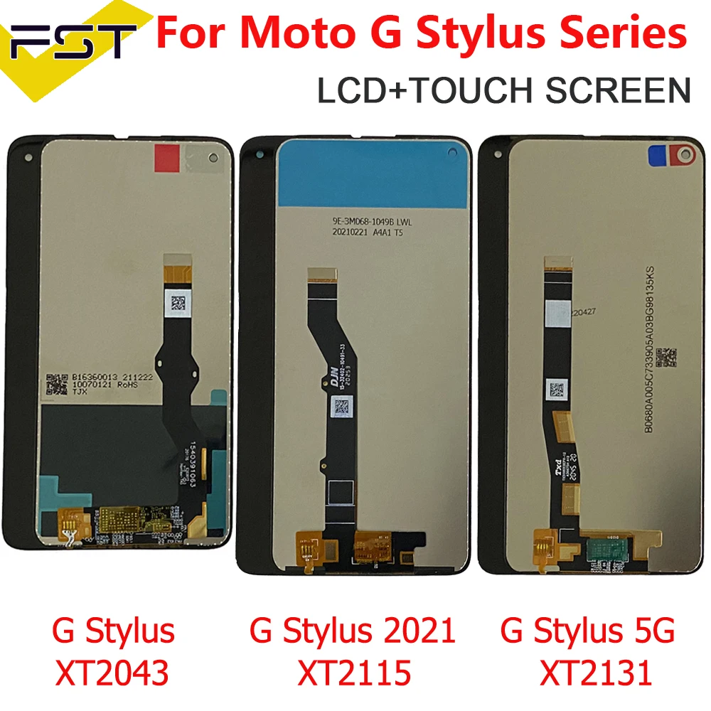 

For Motorola Moto G Stylus XT2043 LCD Display Touch Screen For Motorola G Stylus 2021 XT2115 Display LCD G Stylus 5G XT2131 2022