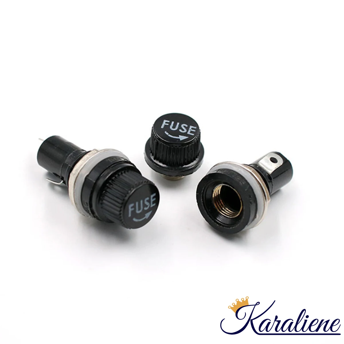 Vaohm 10PCS 6*30mm R3-13 Screw Cap Panel Mount Glass Fuse Holder