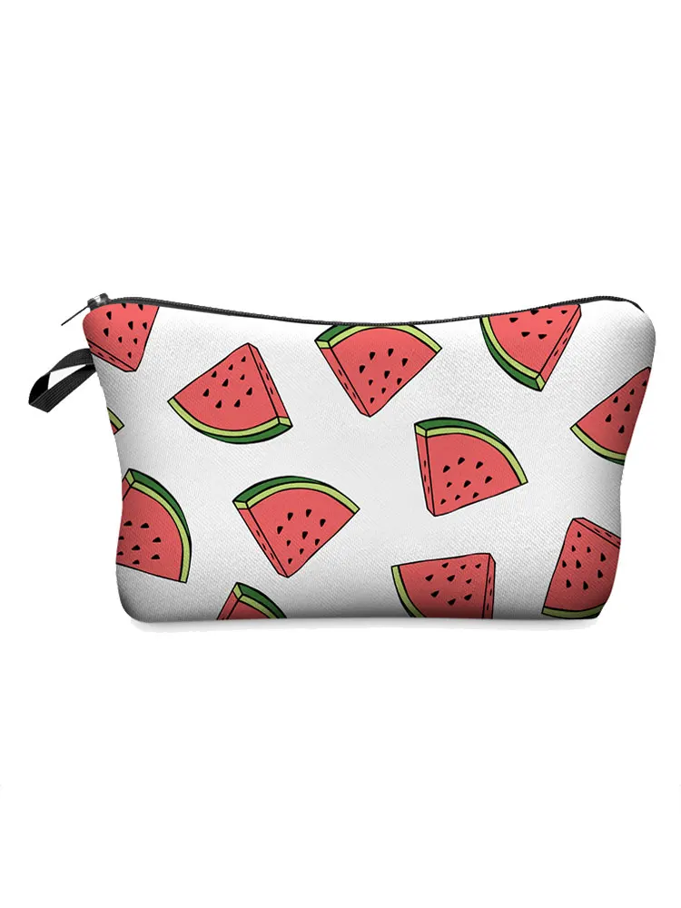 1PC New Portable Watermelon Pattern Women\'s Makeup Bag Brush Tools Bag Pencil Case Cosmetic Bag Organizer Pouch Box Lady Kit