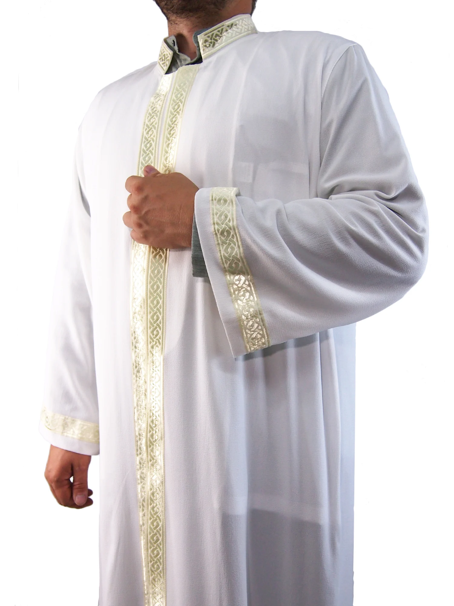 Reis Muslim Imam Masjid Mosque Jubba Arab Turkish Robe Ecru Cream Islamic Teacher quality caftan Special Religious Ramadan hodja