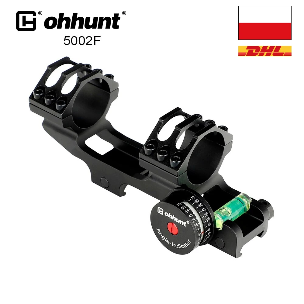 

ohhunt 25.4mm 30mm Scope Mount Rings 20 MOA 20mm Base Angle Cosine Indicator Kits with Bubble Level