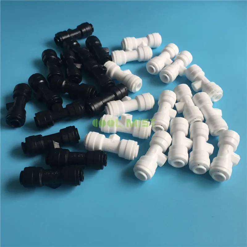 

H166 High Quality 1/4' Quick Pushing Slip Lock Nozzle Fittings 10-24 UNC Female Thread for Garden Plant Misting System 50pcs/lot