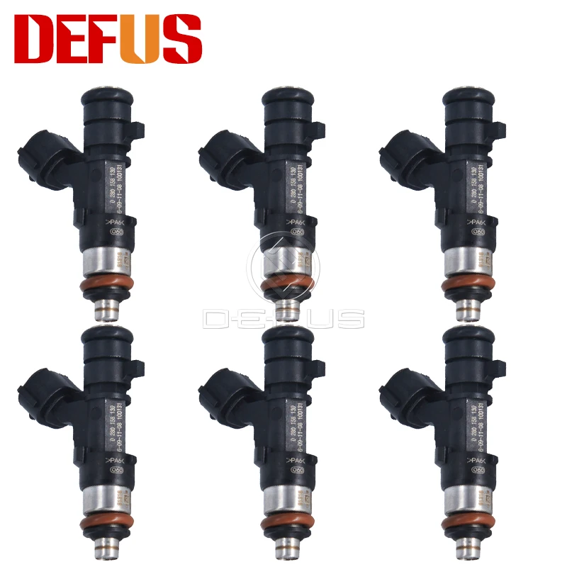 

DEFUS 6pcs Fuel Injector OEM 0280158130 For Nissan Altima Sentra Rogue 2.0 2.5 Nozzel Valves Injection Bico NEW