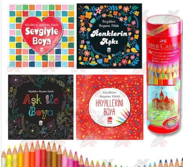 

Картина для пожилых 4 книги + 36 LI FABER сухая краска 439607986