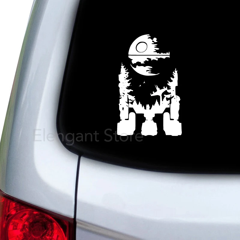 Star Wars Mandalorian Vinyl Art Sticker Car Window Laptop Decoration, Mando Decals Boys Kids Room Wall Decal Mural