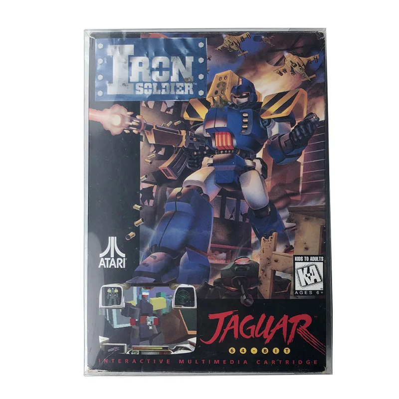 Box Protector Per Atari Jaguar Gioco Completo In Scatola Custom Made Cassa In Plastica Chiara