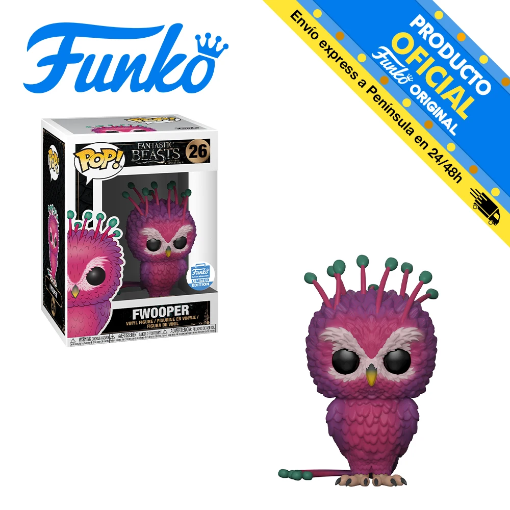 Funko Pop! Fantastic Beasts - Movies-Fwooper-exclusive, reference 33110, original, toys for boys, girls, gifts, collector, dolls, shop, with box, new, man, woman,