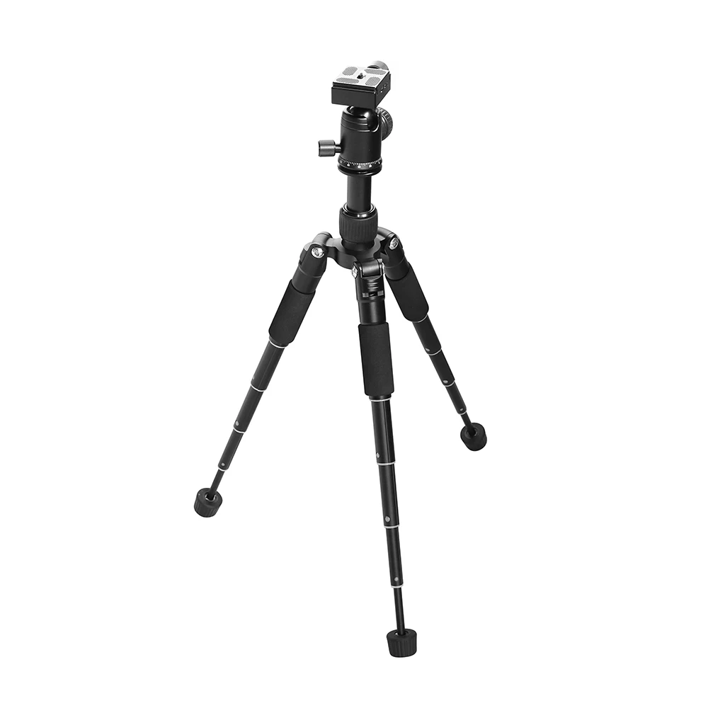 5-قسم ترايبود طوي مع 360 درجة كرة ثلاثية رئيس ماكس 51 سنتيمتر ماكس 5 كجم خفيفة الوزن منضدية فيديو ترايبود صغير للكاميرات