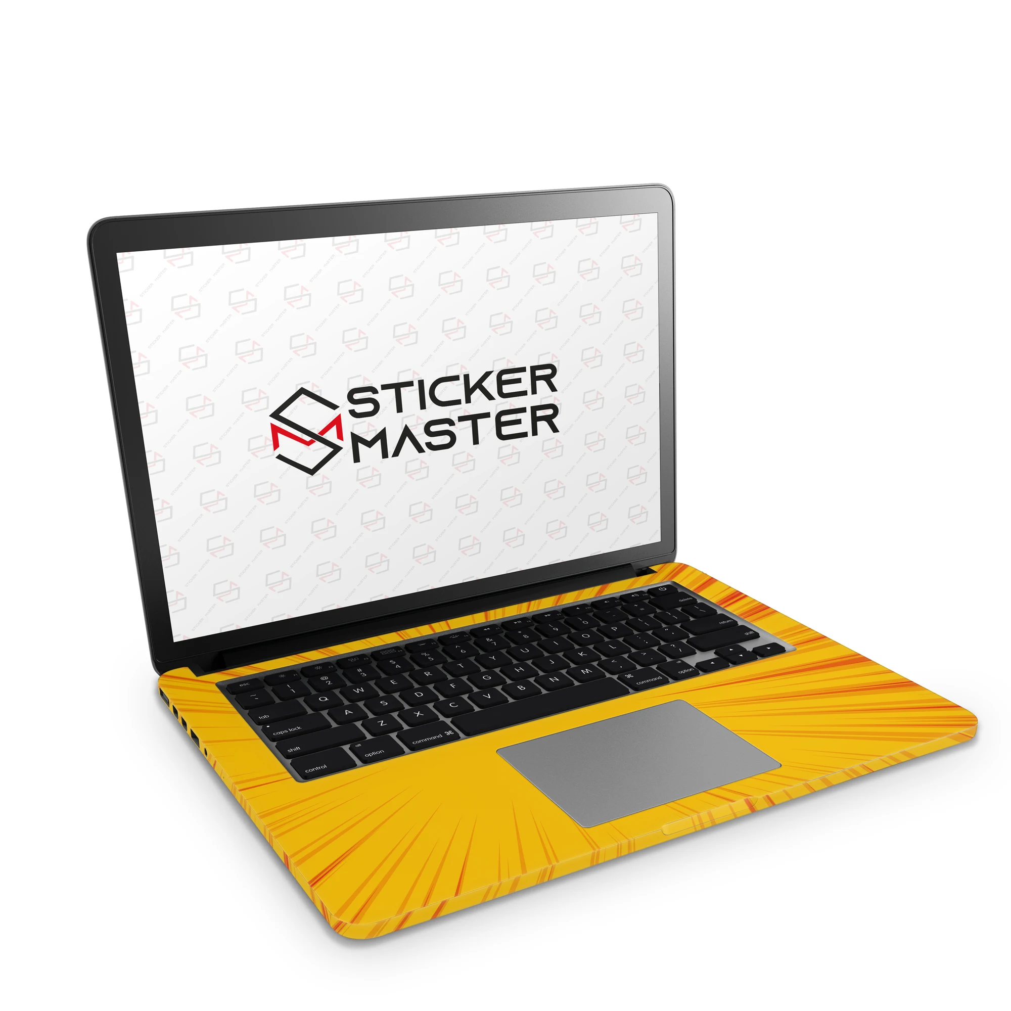 Sticker Master Yellow Zoom Lines Laptop Vinyl Sticker Skin Cover For 10 12 13 14 15.4 15.6 16 17 19 