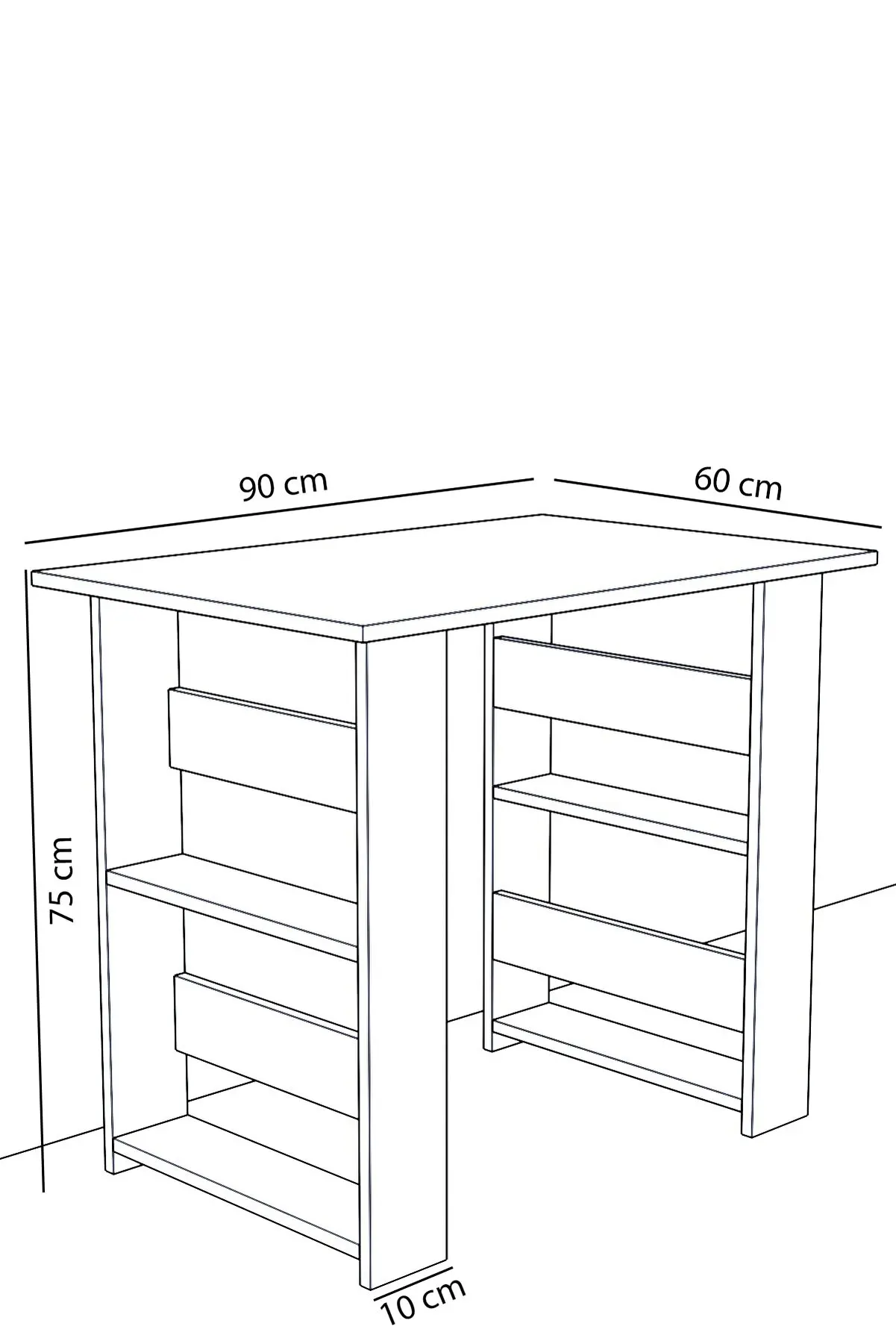 Study Desk Modern Computer Desk Writing Desks For Home Studying Gaming Work Bedroom Office Furniture Table