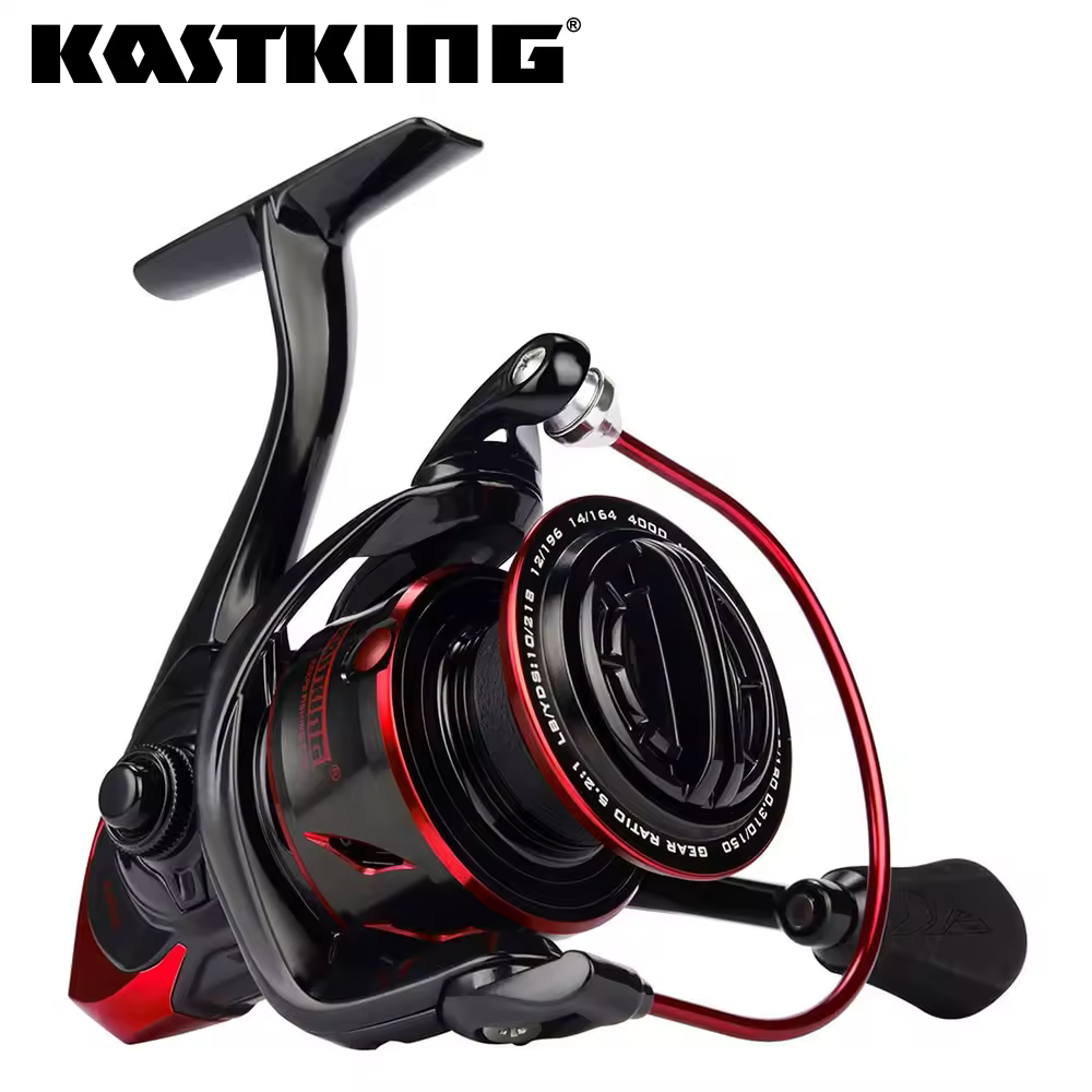 Рыболовная катушка KastKing-Sharky III, инновационная водостойкая спиннинговая катушка, максимальная мощность тормоза для ловли окуня и щуки весом до 18 кг.