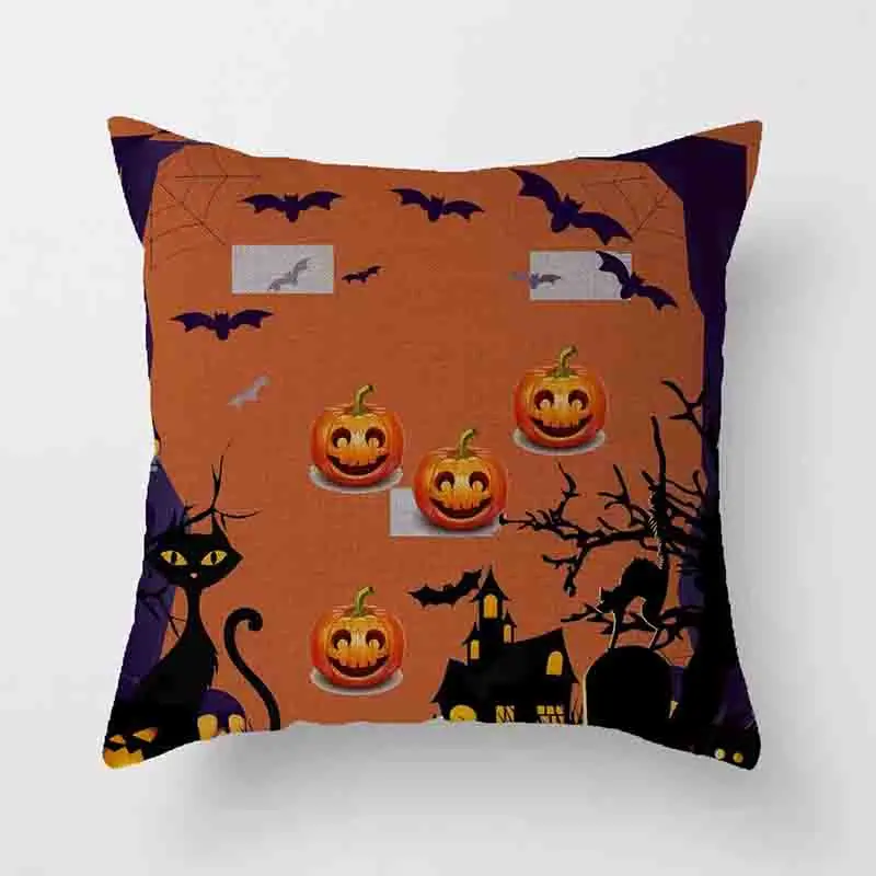 

New Halloween Linen Pillowcase Cushion