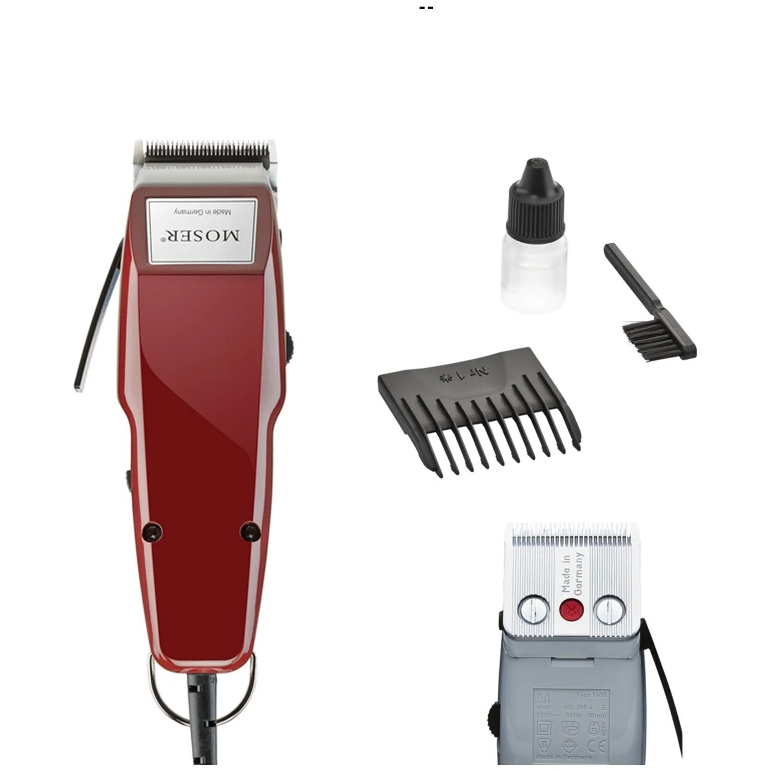 Moser barber Professional Hair Clipper Man Electric Haircut Trimmer Compatible  Moser 1400 Made In Germany EU Plug