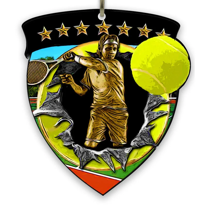 Medal/magnet (Dual use) - Tennis - Male - Size: 3