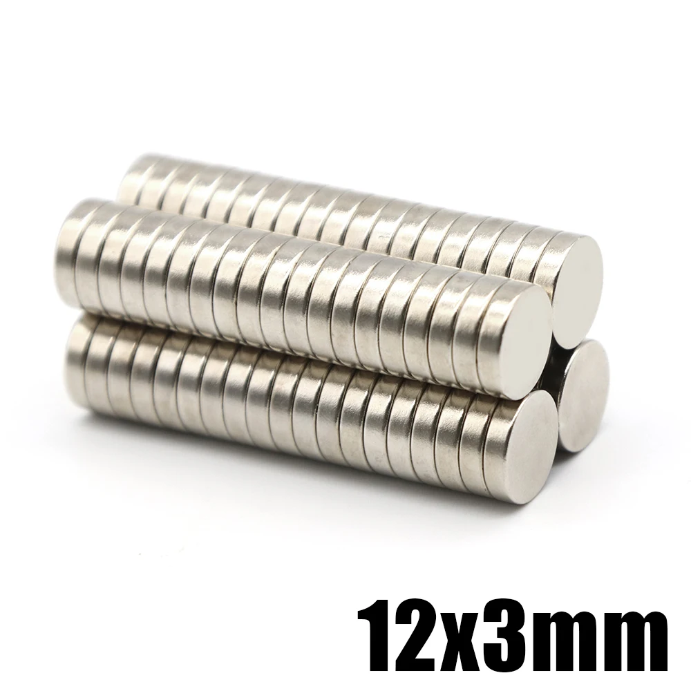 10/20/50/100Pcs 12x3 NdFeB Neodymium Magnet Super Powerful Small Round Permanent Disc Magnetic imanes 12*3