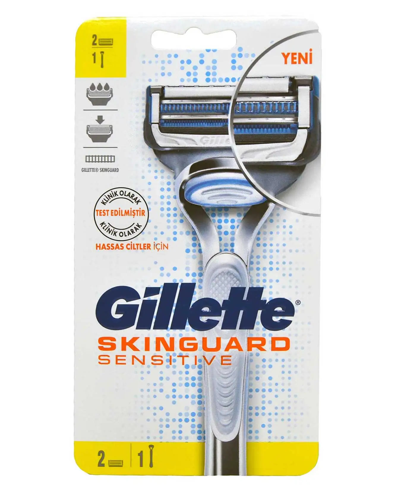 Gillette Shaving Razor Skinguard 1 Up 2 Up Refill Razors for Sensitive Skins