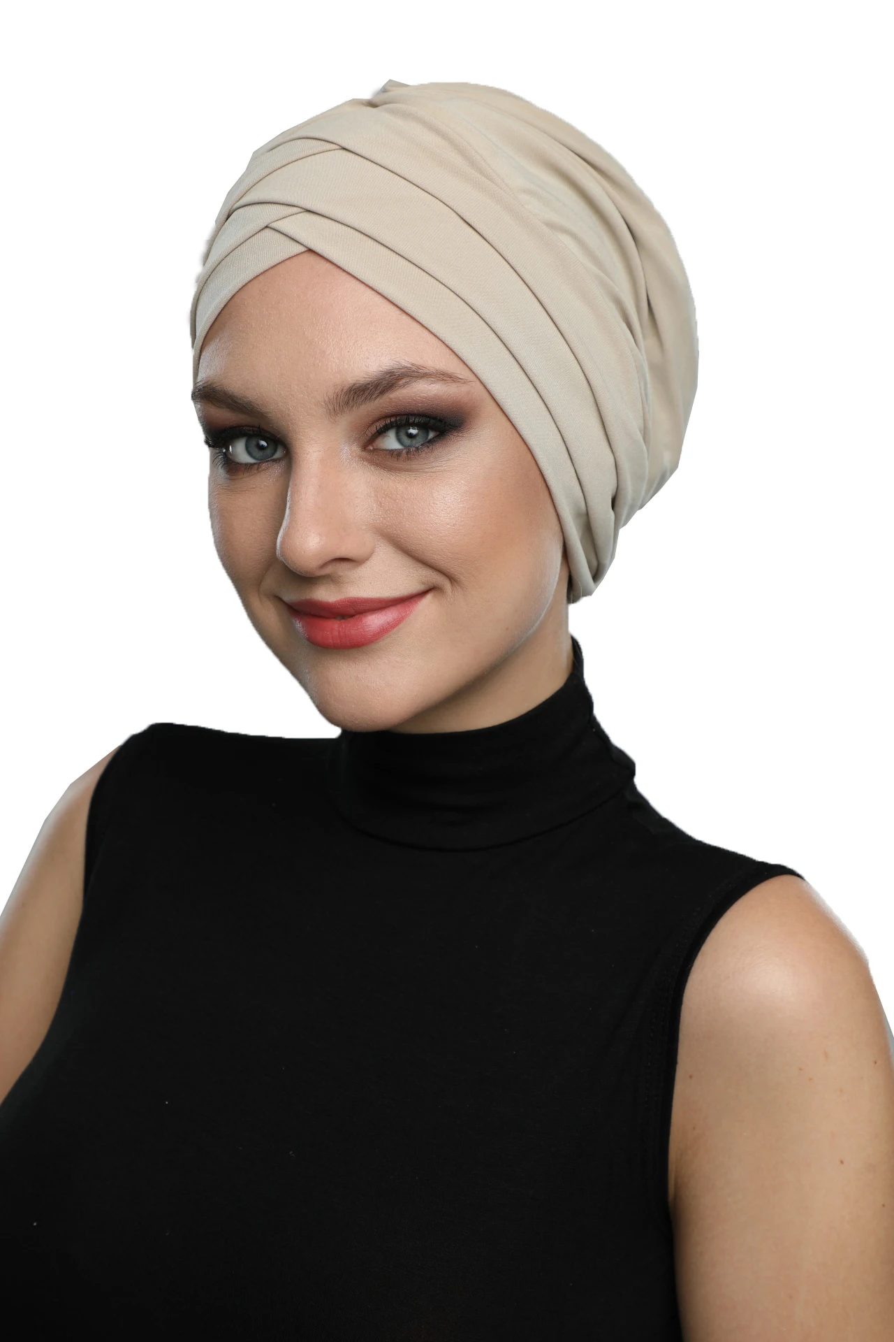 2022 New Fashion Three Banded Ready Made Turban Hijab Bonnet Scarf Cancer Cap Special Women Product Beret Bandana Shawl Muslim Chemo All Season Rib Bead Pool