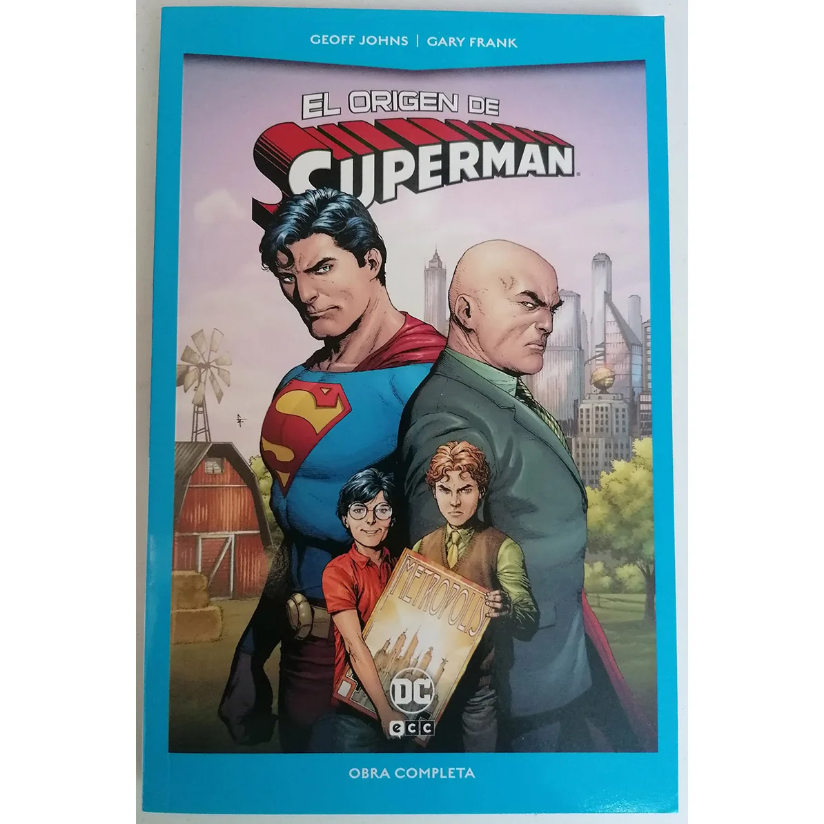 The origin of SUPERMAN, DC POKET, ED. ECC, author GEOFF JOHNS, year 2021, COMIC BOOK in Spanish, DC, SUPERHEROES, TEBEO