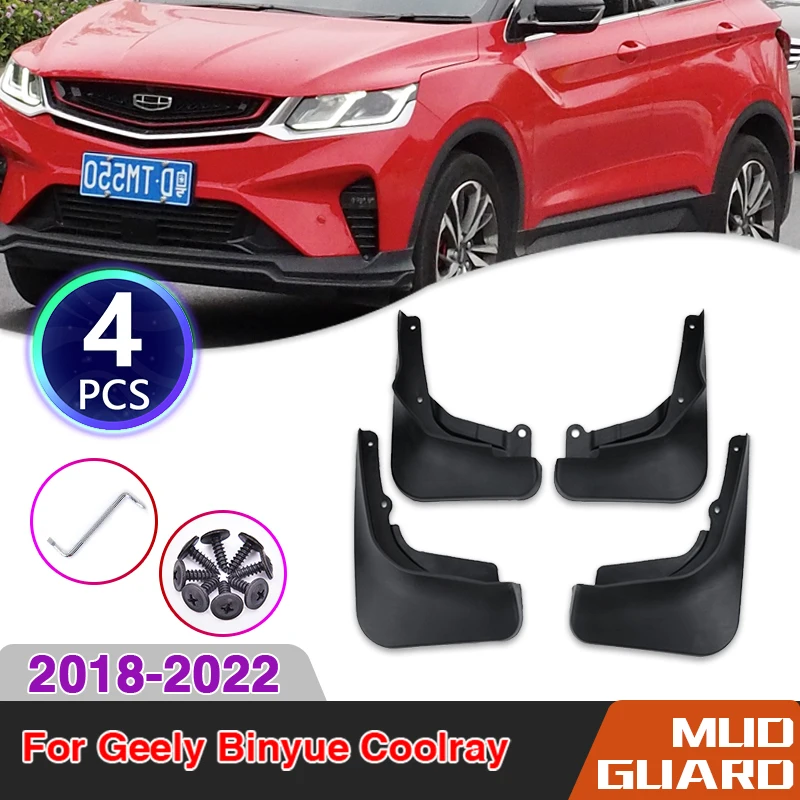 

Mudflap For Geely Binyue Coolray Proton X50 2018~2022 Flaps Fender Mudguards Car Accessories Front Rear Mud Splash Guards 4 Pcs