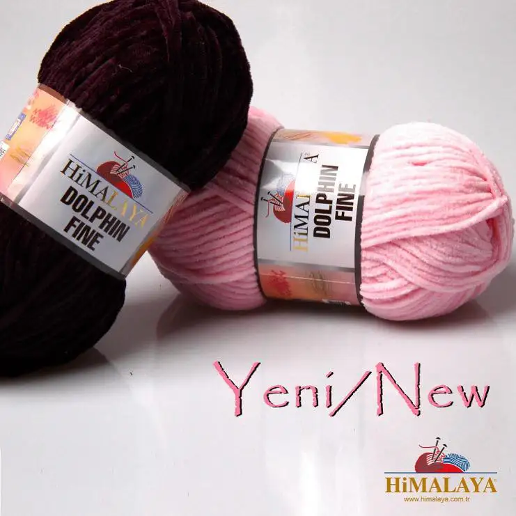 Himalaya Dolphin Fine Amigurumi Knitting Crochet Yarn 100 g Super Bulky Thick Soft Velure Velvet Chenille Wool DIY Baby Blanket