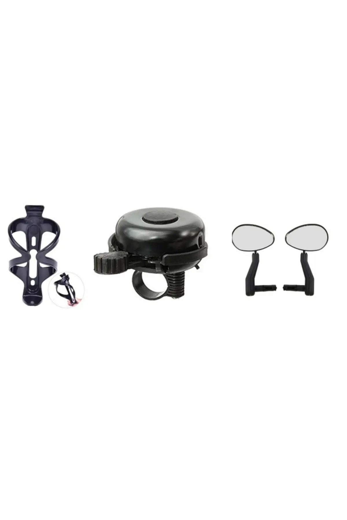 Rectus Bicycle 3 Pcs Accessory Kombin (Mirror, ring, waterbottle Cage) 3 PCS KOMBİN SET