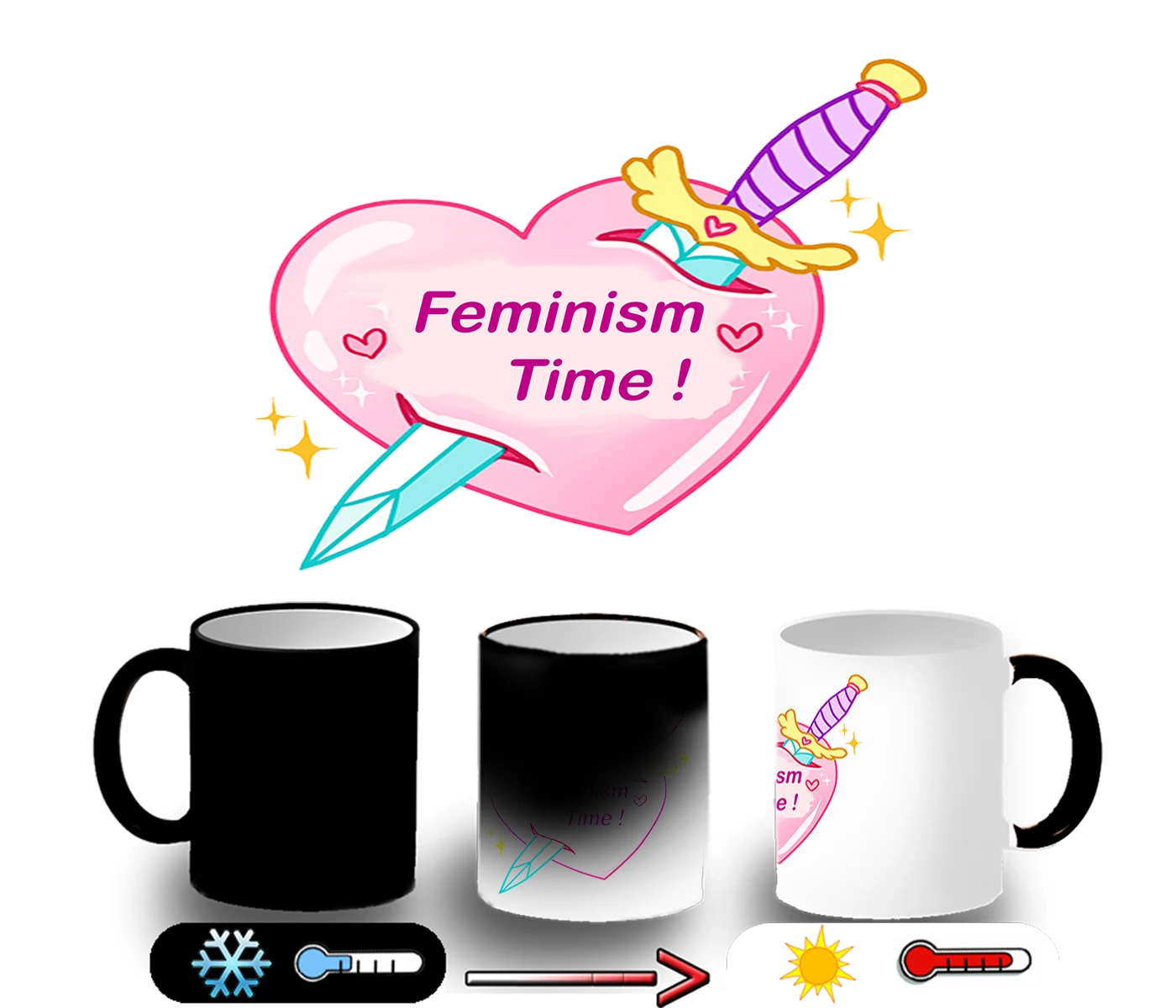 Magic CUP LOGO HOUR FEMINIST magic mug