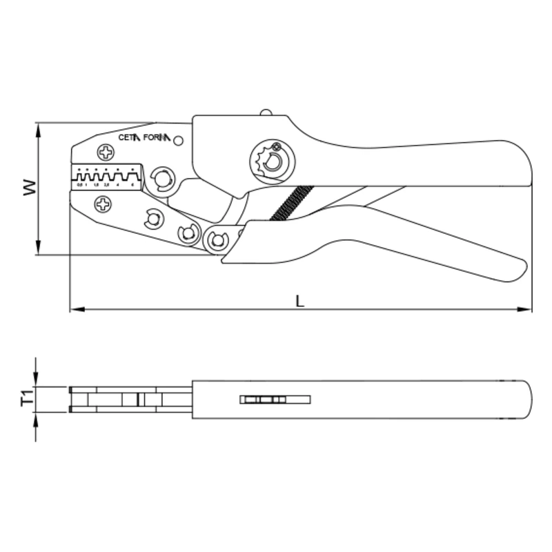 Ceta Form E69 ES1 Hobby Hand Tools Cable Lug Ferrule and Jack Crimping Pliers Ergonomic Handle Fast Shipping From Turkey