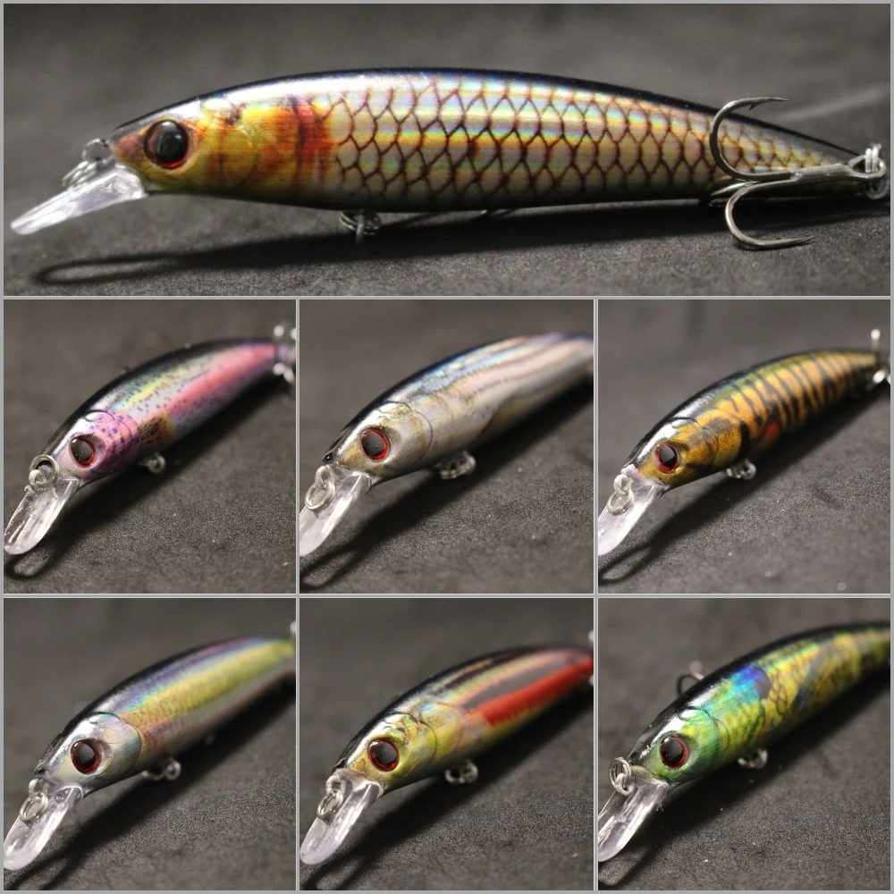 WLure Fishing Lure 15g 11cm Minnow folia wewnętrzna odbicie RealSkin malowanie System transferu wagi 2X mocne kotwiczki HM600