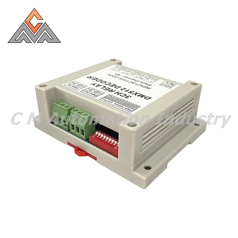 Новый оригинальный 3-полосный реле DMX512 3-канальный релейный переключатель DMX переменный ток 220 В Входной релейный переключатель 3CH-DMX512