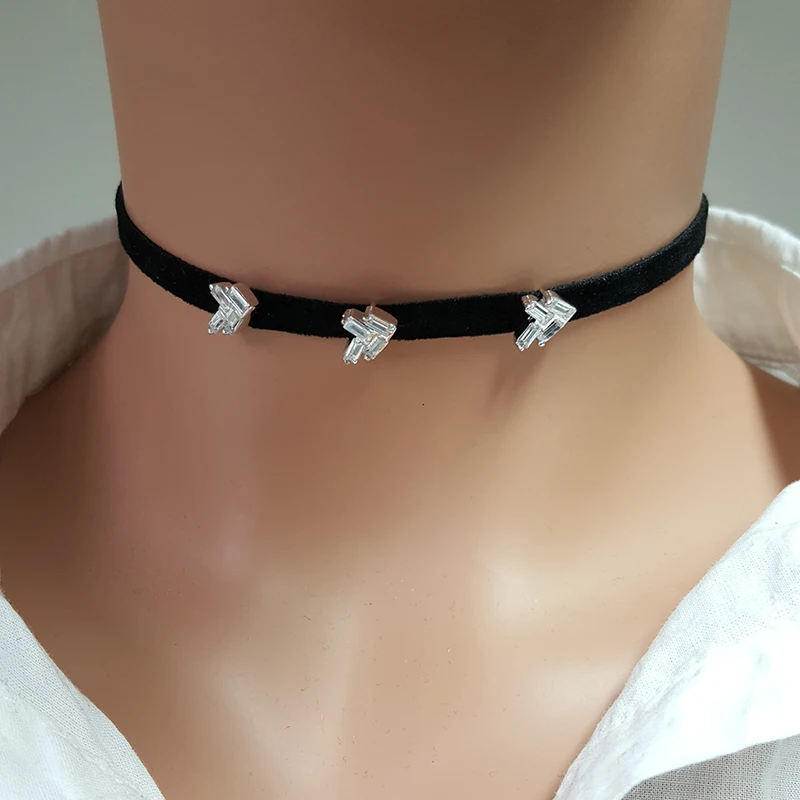 Choker Necklace 925 Sterling Silver for Women Art Deco Women Choker Made in TURKEY