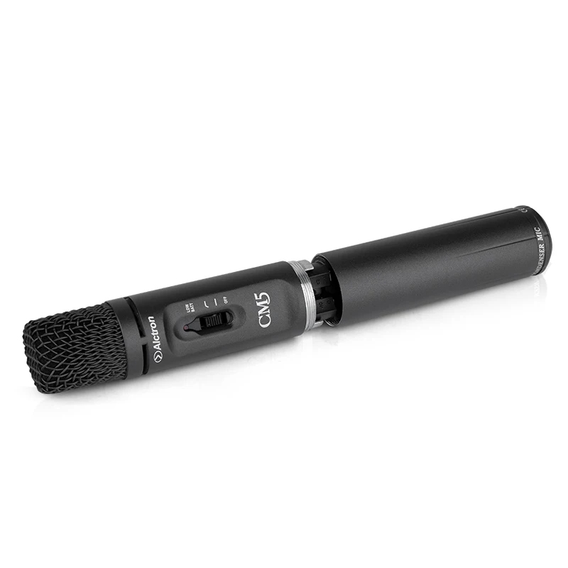 Alctron CM5 professional instruments mic, multiple switch, slim body, lightweight, battery and phantom power to choose