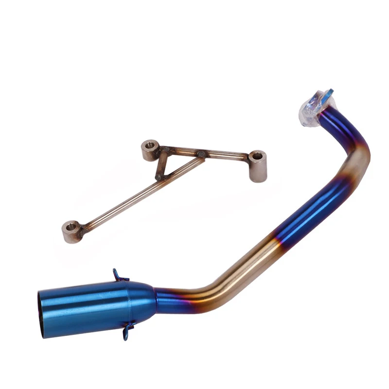 

Slip On Motorcycle Exhaust Front Connect Pipe Head Link Tube Stainless Steel Exhaust System For SYM DRG158 All Years