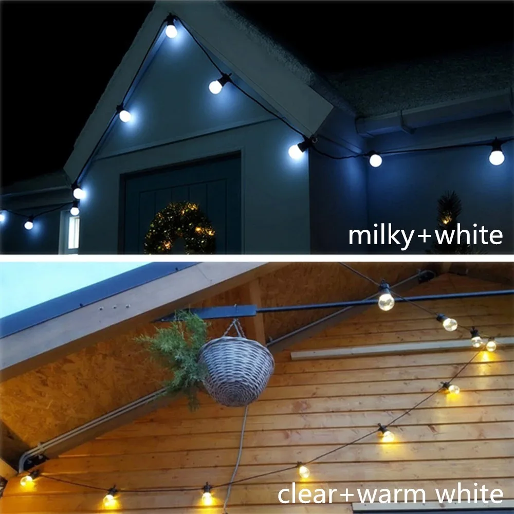 IP65 Globus-Glühbirnen LED-Lichterkette für Weihnachten, Hochzeit, Garten, Terrasse, Outdoor-Party, Café, Hofdekoration – Detail 4