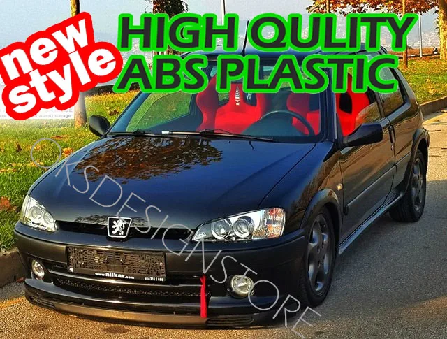 For PEUGEOT 106 - 106 Gti - 106 quiksilver  - NEW Style Front Bumper Diffuser Euro Spoiler Lip Universal