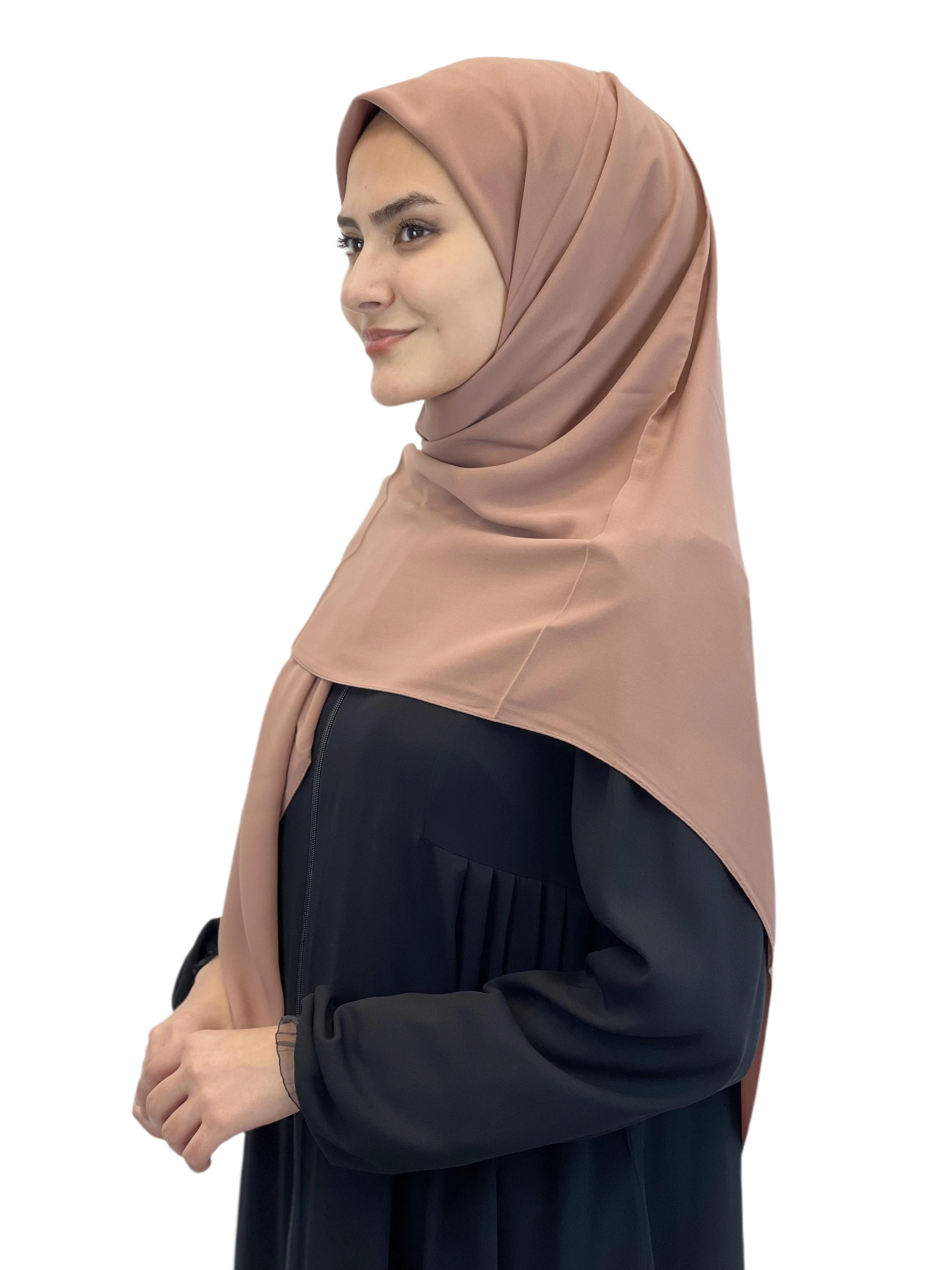 Luxury Medine Silk Hijab, Headscarf for Women, Wrinkle-Free and Soft Scarf, Specially Made for Muslim , On Sale