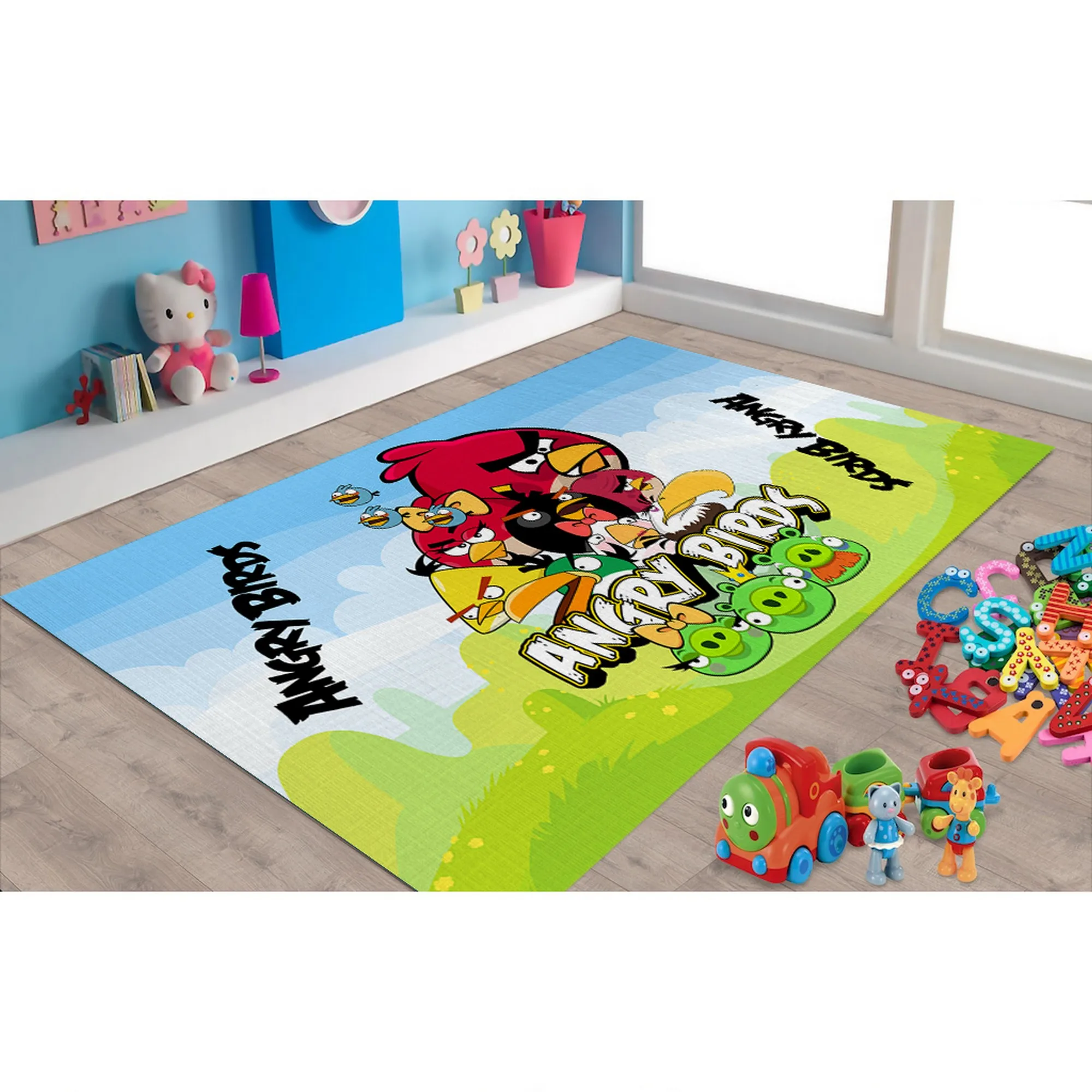 Angrybirds Rug, Angrybirds Carpet, Angrybirds Room, Angrybirds Room Decor, Accessories, Tapis, Carpet For Living Room, Tappeto