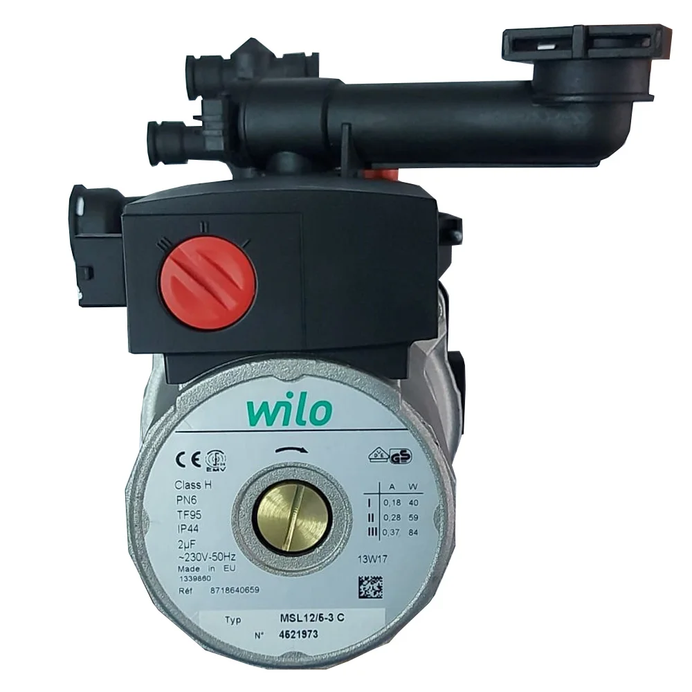 مضخة توزيع ON-OFF ، WILO MSL 12 / 5-3 C ، LOGAMAX PLUS GB012K 25kW ، 84 واط ل