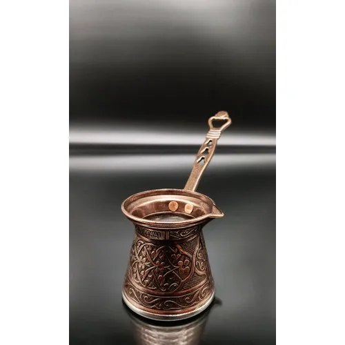 Ayvalı Metal Decorated Casting Pot 4'lü Set-Copper turkse koffie pot french jug  turkish coffee maker moka pot coffee maker coffee tea kettle pot coffee pot portable coffee maker espresso pots pour over coffee moka pot