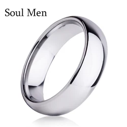 8mm Classic Tungsten Carbide Wedding Bands For Couple Engagement Rings Jewelry Accessories Gift For Party Aliança De Namoro