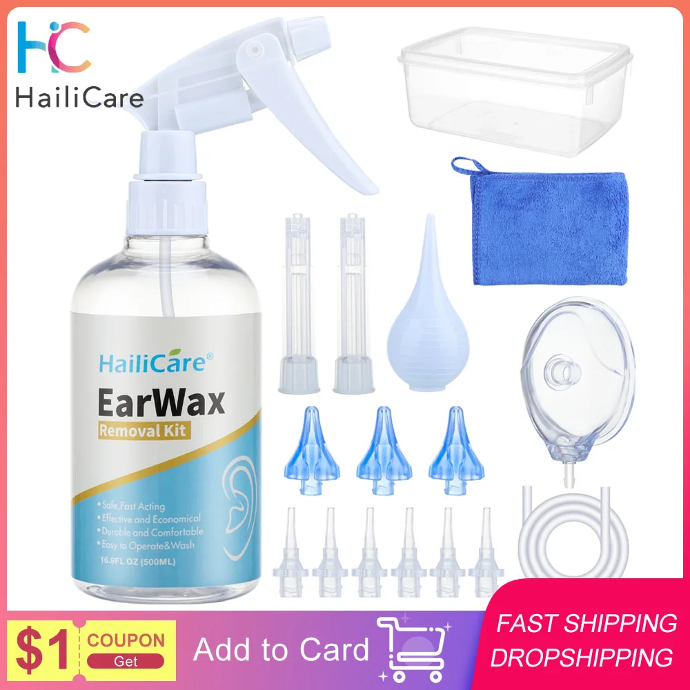 

Ear Irrigation Cleaning Kit Premium Water Irrigation Ear Cleaner Ear Wax Removal Ear Washing Syringe Squeeze Bulb Ear Care Tools