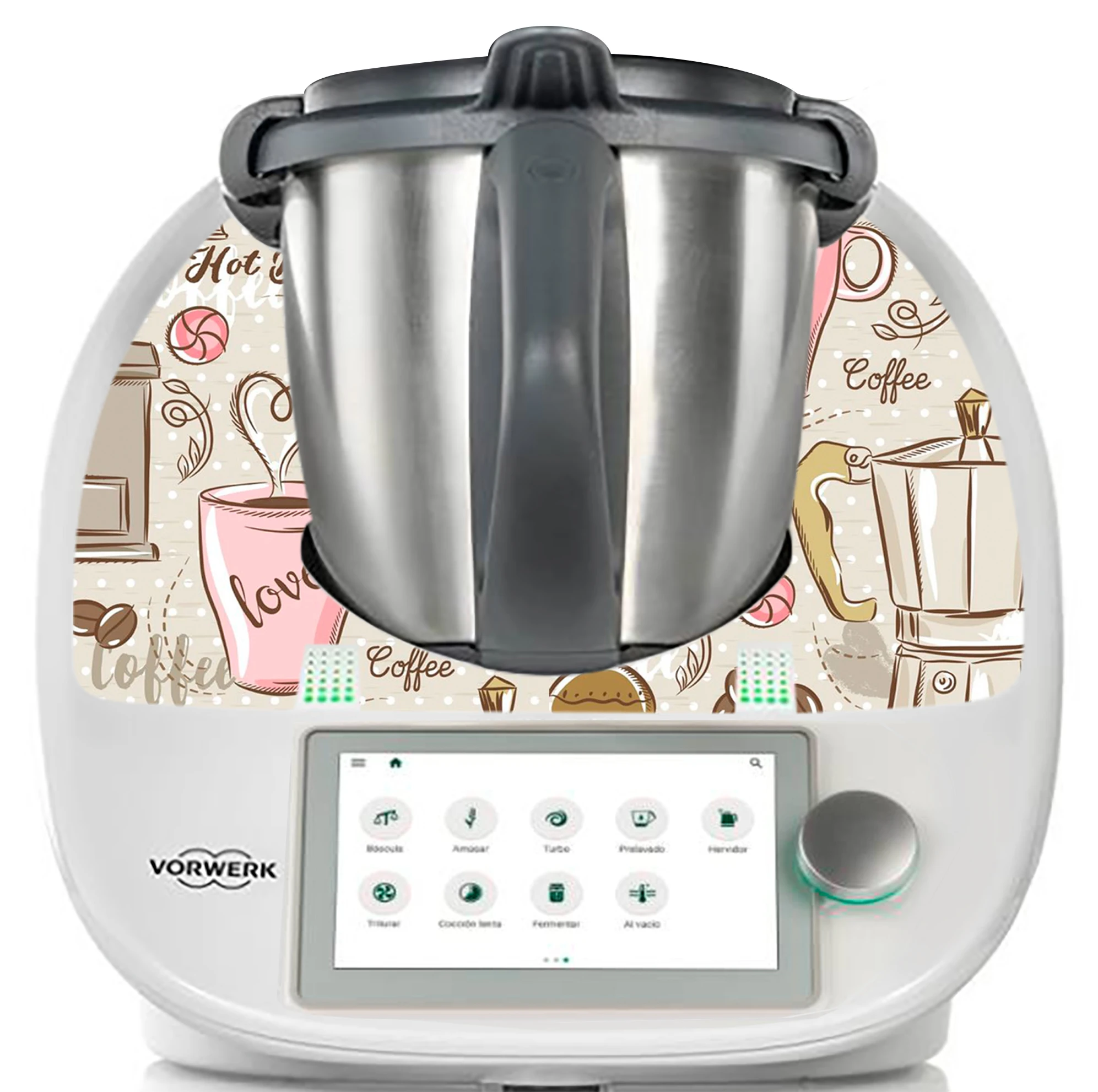 Виниловый бампер декоративный, боковой, VALIDO для THERMOMIX TM5 и TM6, kisses, украсит ваш термомикс