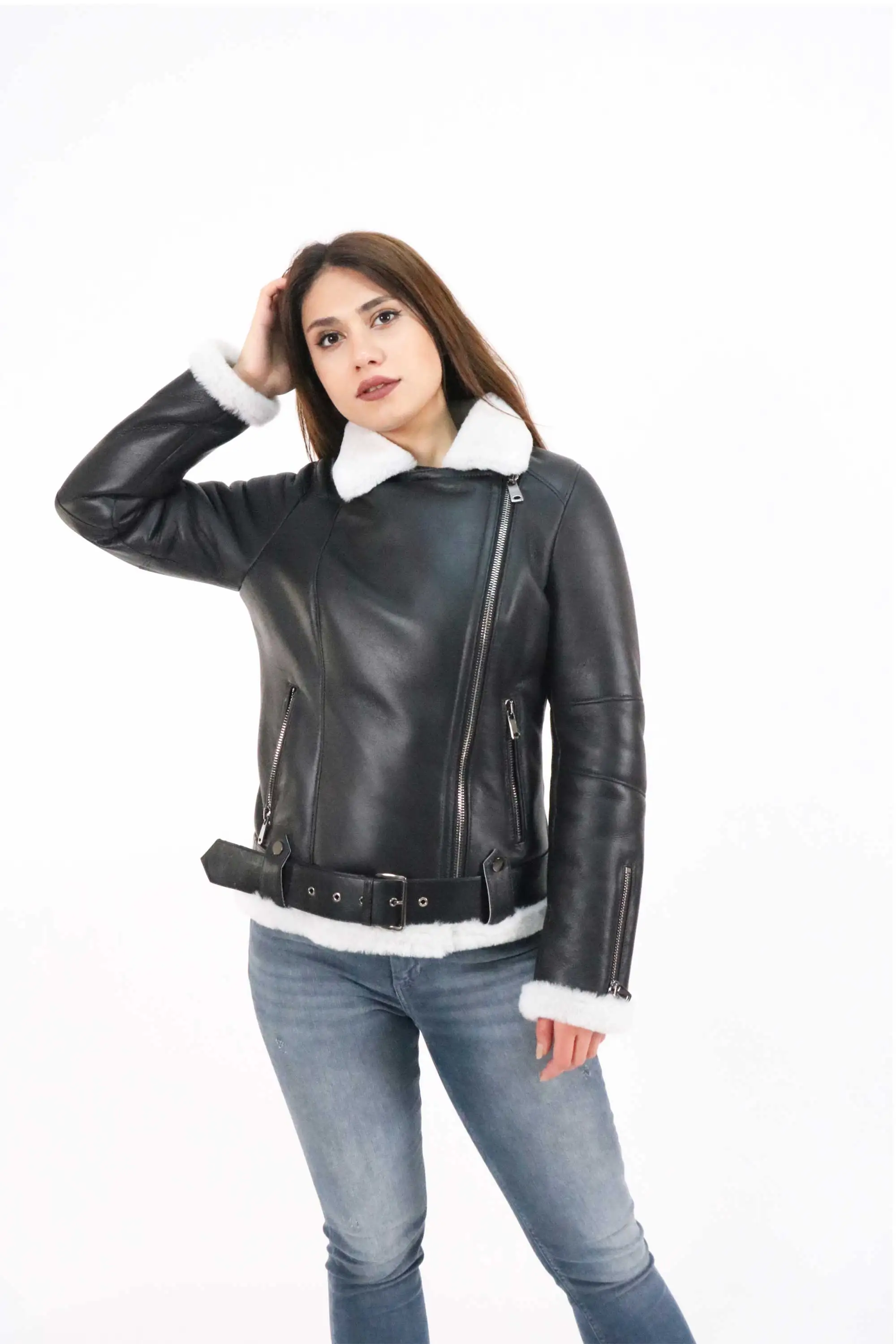 Genuine Sheepskin ,Leather Jacket Women Winter Jackets 2021 Turkish Natural Sheepskin Jacket Women Genuine Leather