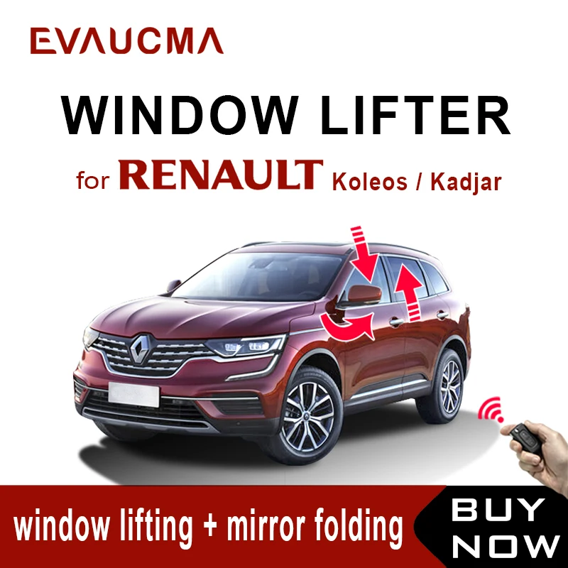 

Multi-function Window Closer for Renault Koleos Kadjar window lifter and folding rear mirror Car Alarm Systems Accessorie