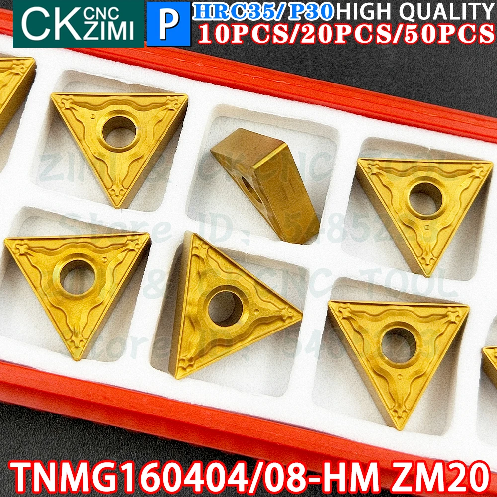 TNMG160404-HM ZM20 TNMG160408-HM ZM20 Carbide Insert External Turning Inserts Tool ​TNMG CNC mechanical Metal lathe Cutting Tool