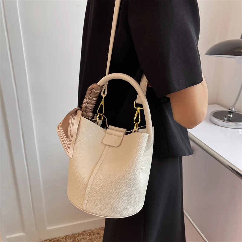 Handbag Set Women's Pu Leather Bucket Bag Crossbody Shoulder Bags Purses Set Purses Handbags For Women Vegan Leather Tote Fashio