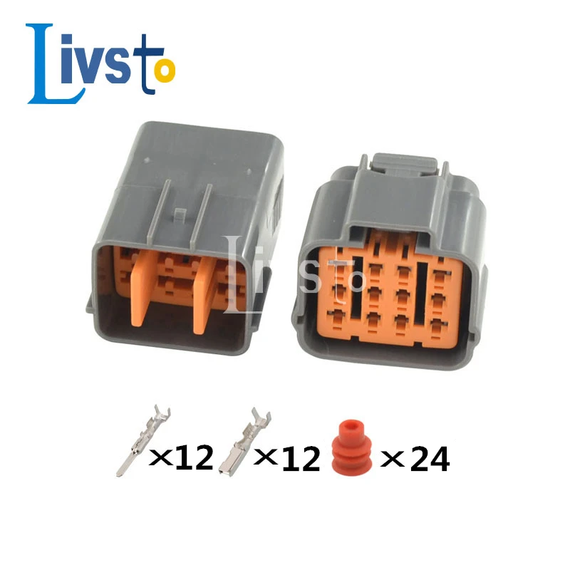 

5/20 Set 12 Pin Sumitomo Waterproof Auto Connector Accelerator Throttle Pedal Electronic Plug 6195-0149 6195-0152