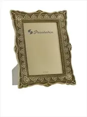 Paşabahçe Decorative Gold Color Metal Lace Picture Frame  13x18 cm