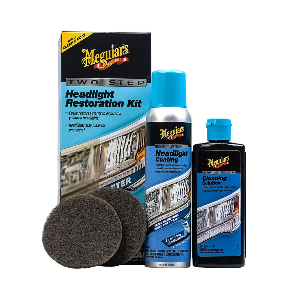 Meguiar's G2970EU Two Step Headlight Restoration Kit, Kit renew taillights