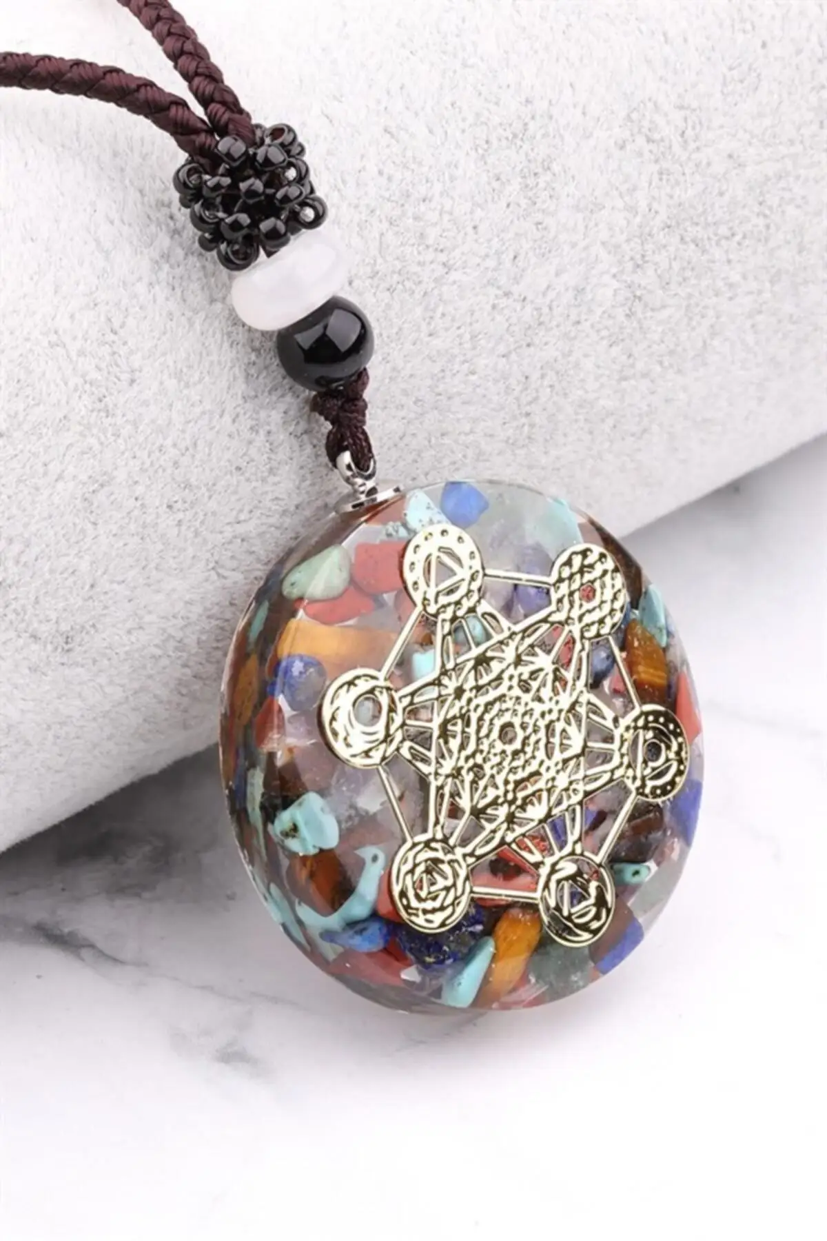 Orgonit Chakra Reiki Bio energy Pendant